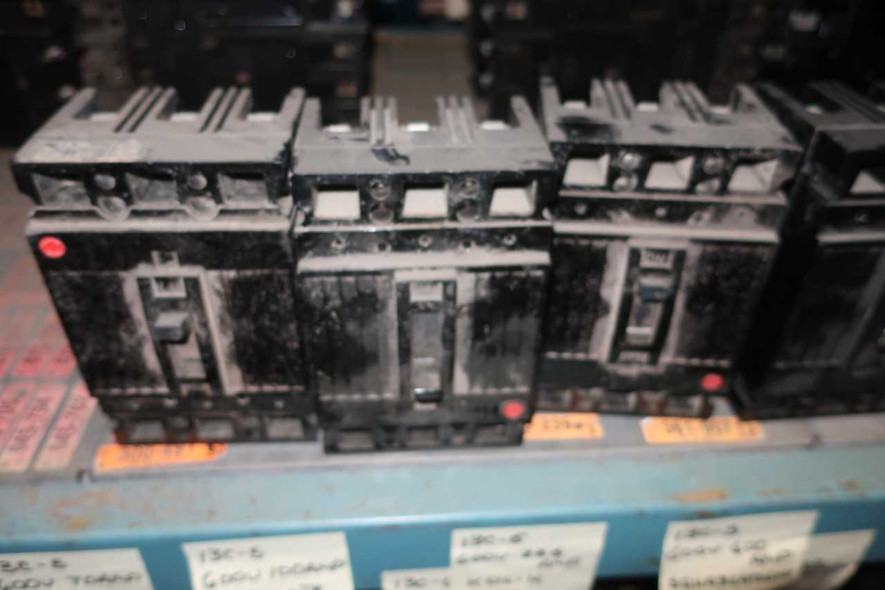 LOT OF ASSORTED 3P CIRCUIT BREAKERS - CIRCUIT BREAKERS