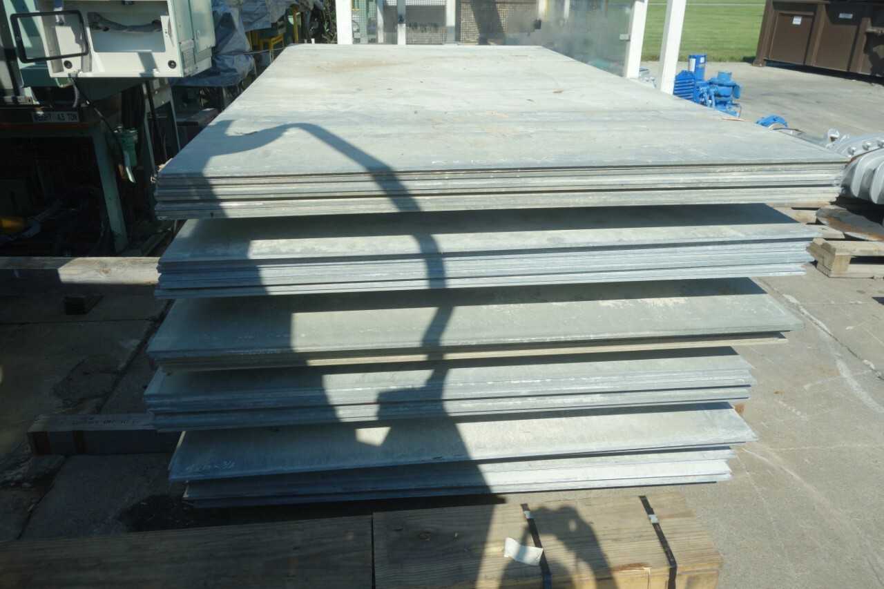 LOT OF A36 GALVANIZED CARBON STEEL PLATE