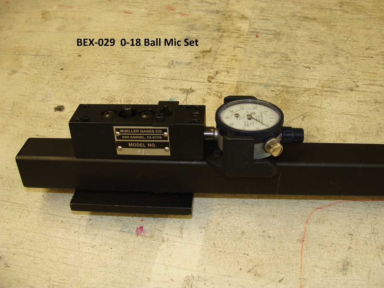Mueller 0-18 Ball Mic Set - MACHINING ACCESSORIES & TOOLING