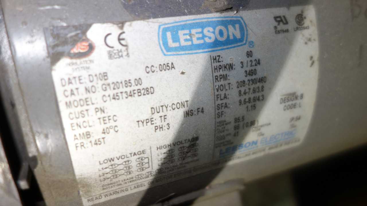 LOT OF 2 GARDNER DENVER 310 AND LAMSON BLOWERS 3HP - BLOWER FAN