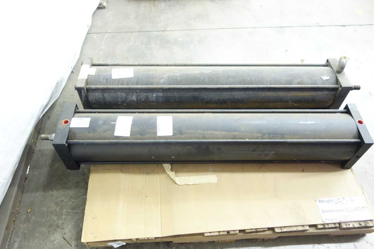 LOT OF 2 CUNNINGHAM HYDRAULIC CYLINDERS - HYDRAULIC CYLINDERS