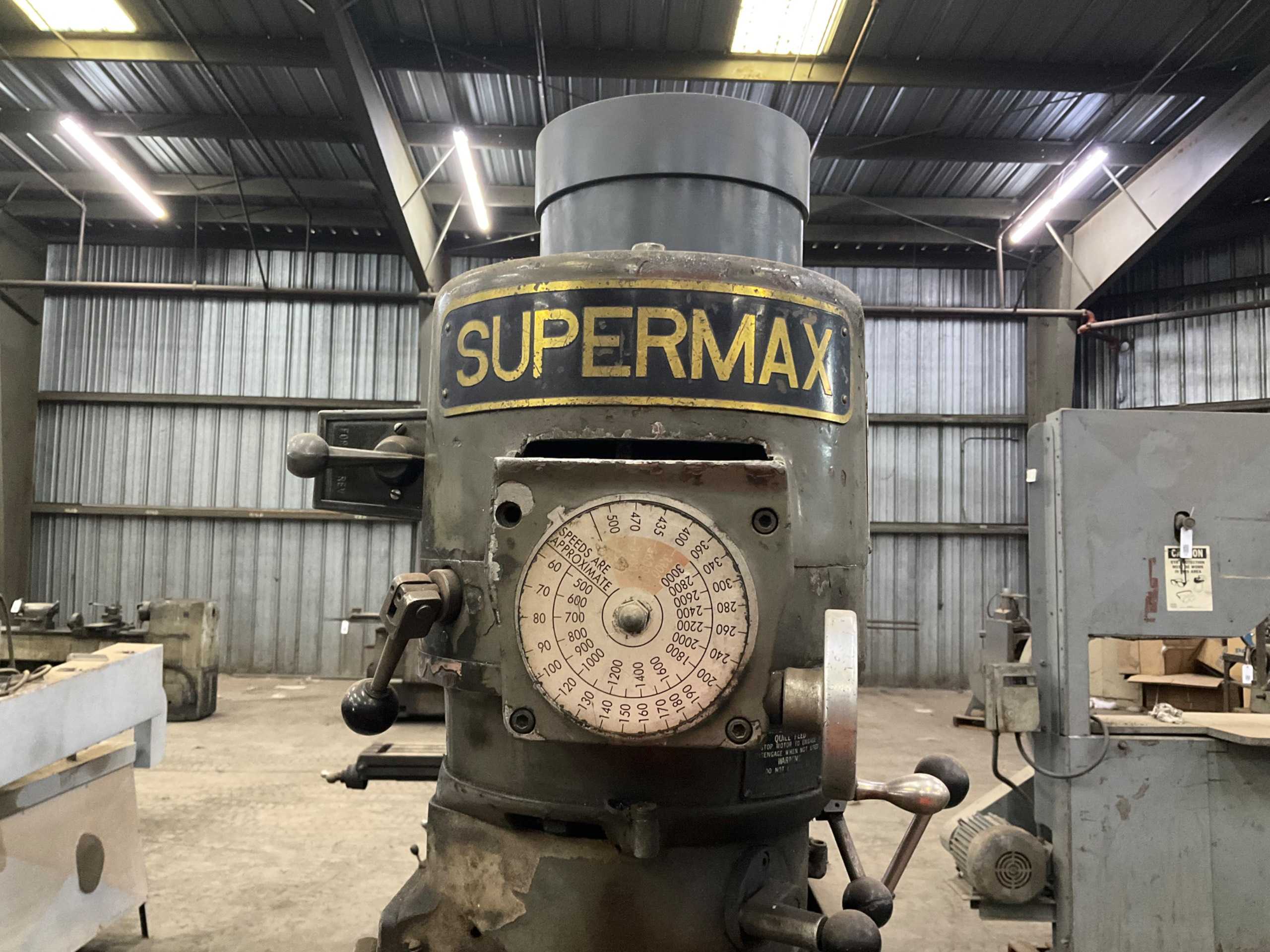 1981 SUPERMAX VERTICAL BORING MILL