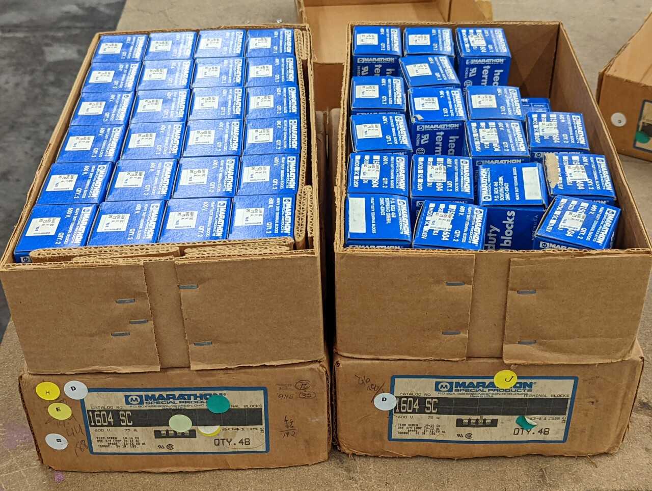 [Marathon - 180QTY] "1604 SC" 4P 75A Terminal Blocks - ELECTRICAL COMPONENTS