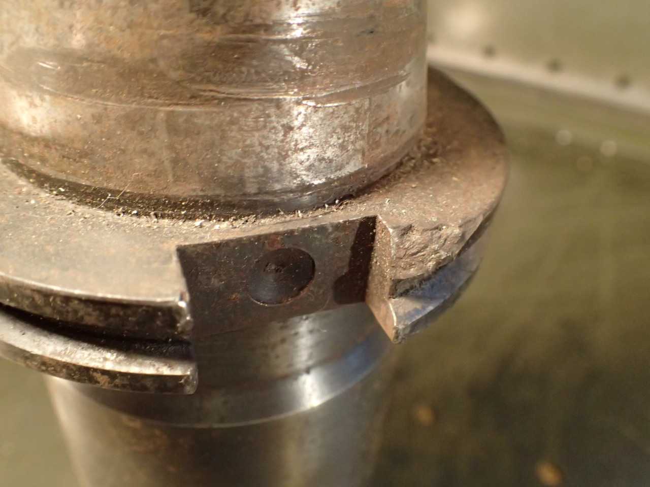 Balas 2" End Mill Tool Holder: 6" Projection, CAT-50 V-Flange Taper Shank - MACHINING ACCESSORIES & TOOLING