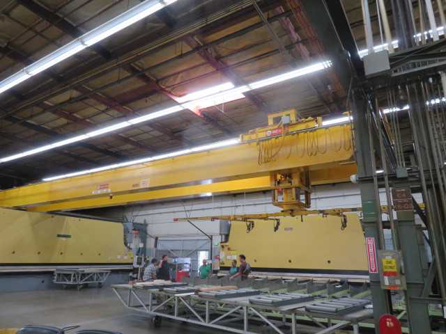Bridge Crane, 75' Span, 120' Heavy Duty Rail W/Vac U Lift - CRANES