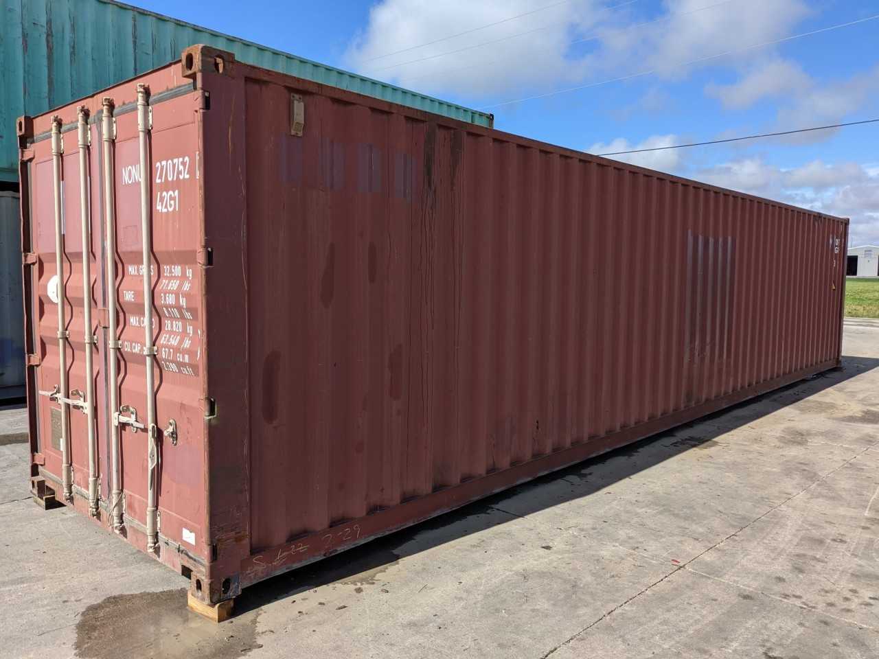 TSL 40FT STANDARD CUBE SHIPPING CONTAINER - INDUSTRIAL PARTS