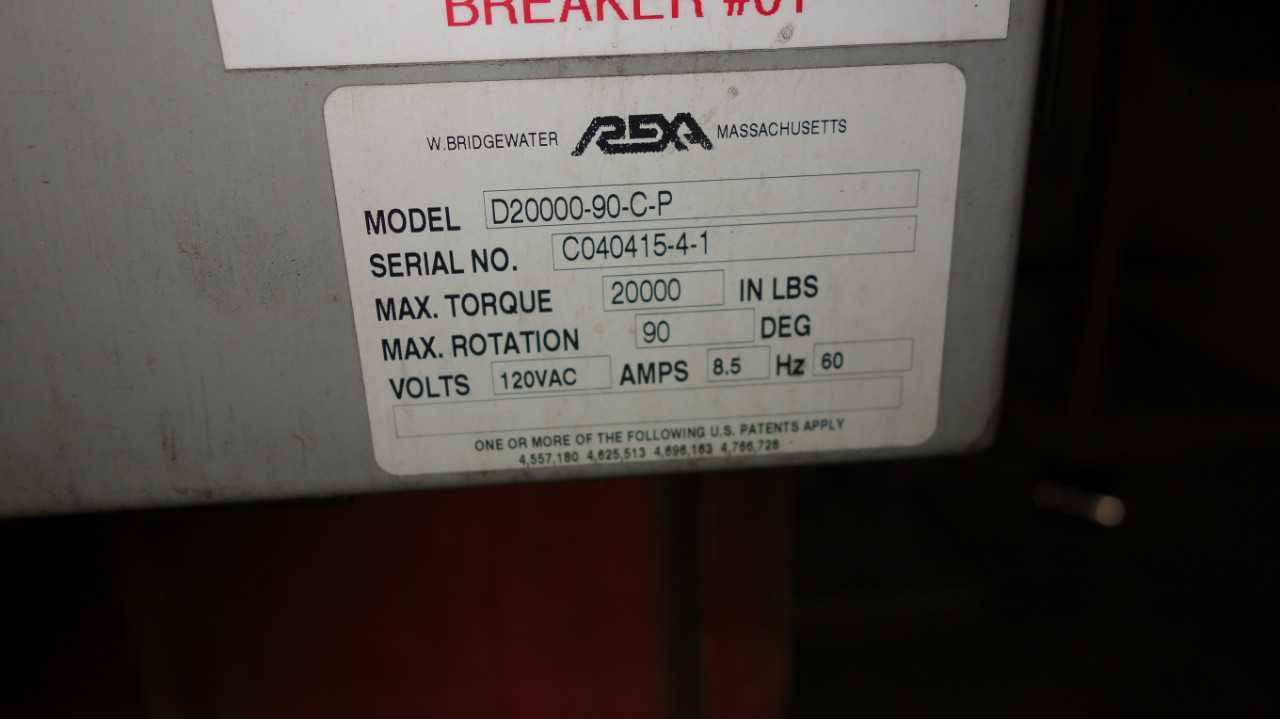 REXA D20000-90-C-P SERVO DAMPER ACTUATOR - SERVO
