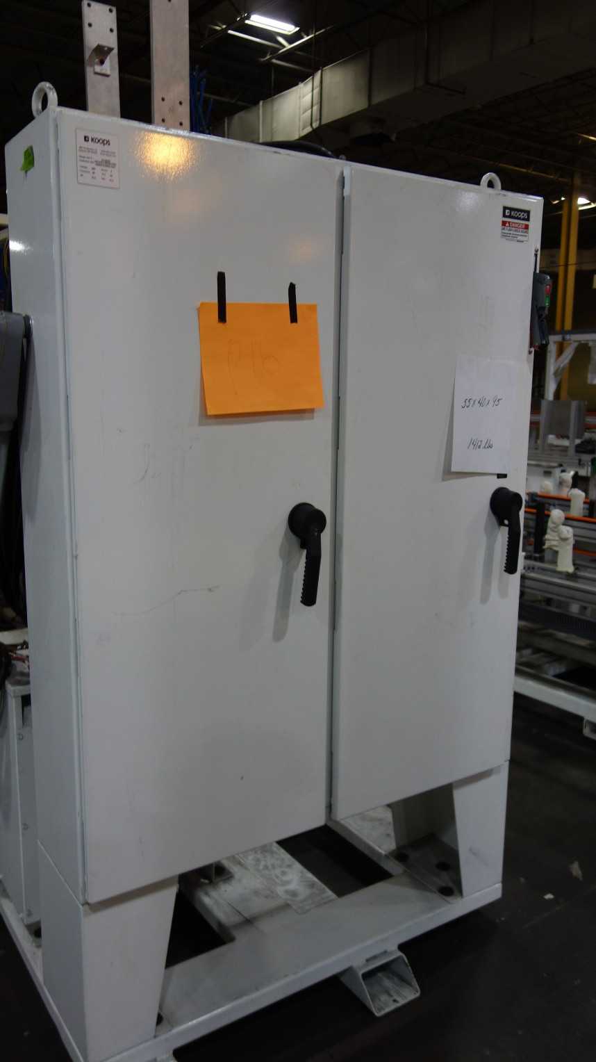 KOOPS HOFFMANN CONTROL CABINET STATION W/ ALLEN BRADLEY 1756-L72 CONTROLLOGIX MODULES, JEFFERSON 45KVA 480/120V-AC TRANSFORMER - AUTOMATION & CONTROLS