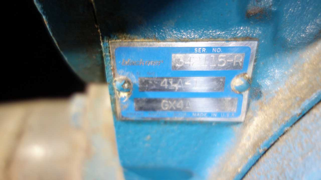 BLACKMER GX4A GEAR PUMP, HELICAL GEAR REDUCER, 7.5HP 230/460V MOTOR, SKID - GEAR REDUCERS