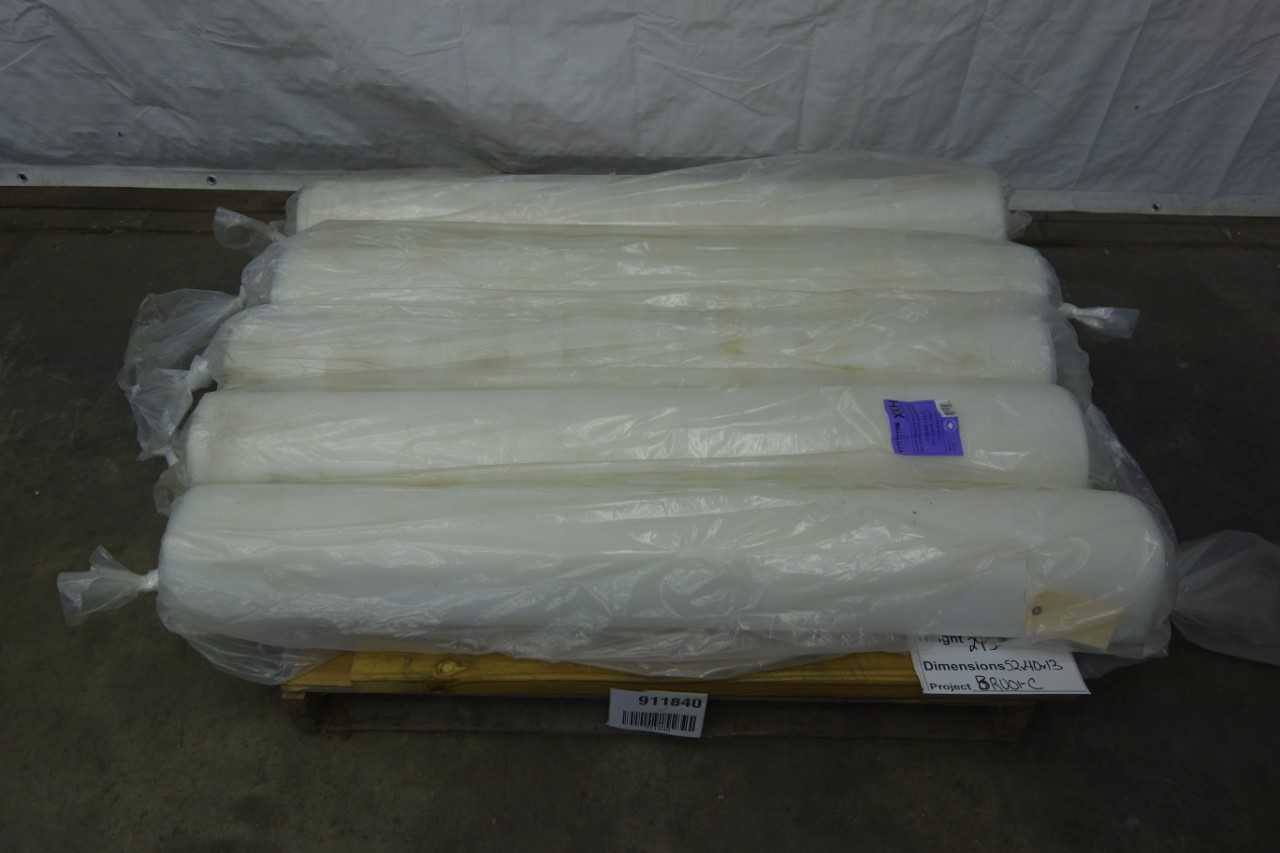 LOT OF 5 ROLLS OF MULTI-PURPOSE PLASTIC SHEETING - MACHINE TOOLING