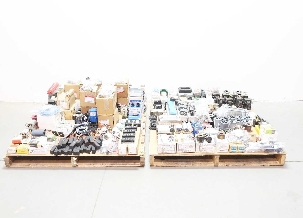 2 PALLETS OF RELAYS, CONTACTORS, ASSORTED ELECTRICAL - ELECTRICAL COMPONENTS