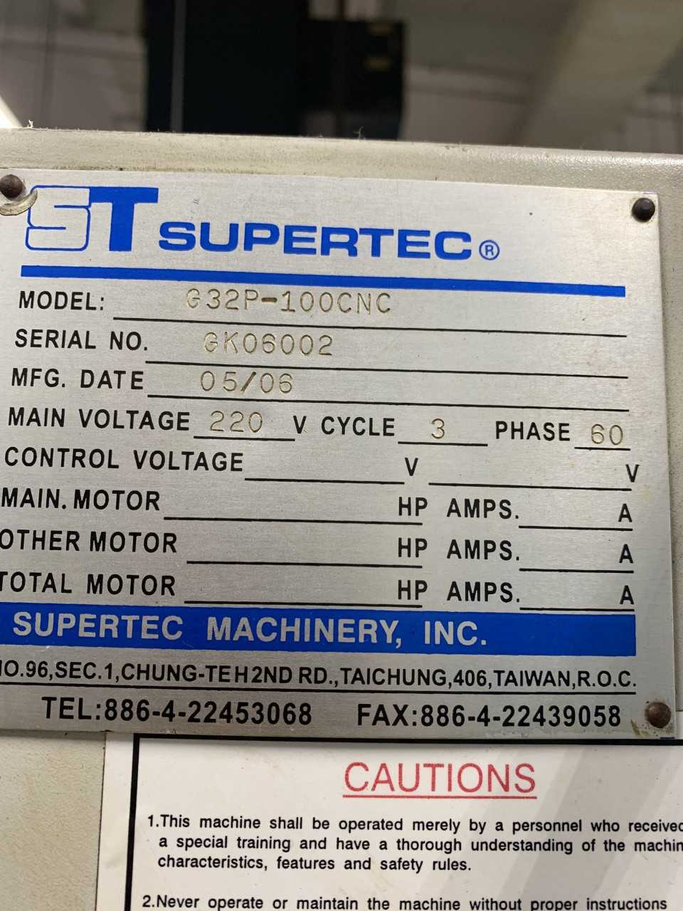 Supertec Grinder #172 - GRINDING MACHINES