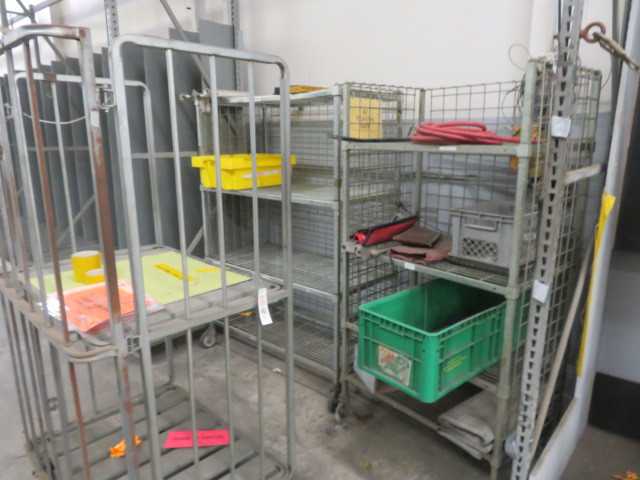 Metal Rack on wheels (3) Lot - MISCELLANEOUS