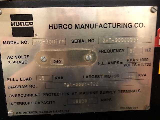 Hurco CNC Machining Center Hurco BMC 30TH - CNC MACHINING CENTERS