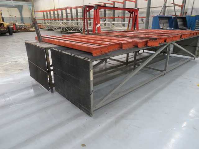 Steel Tables. 4' X 20' Approx. - MATERIAL HANDLING