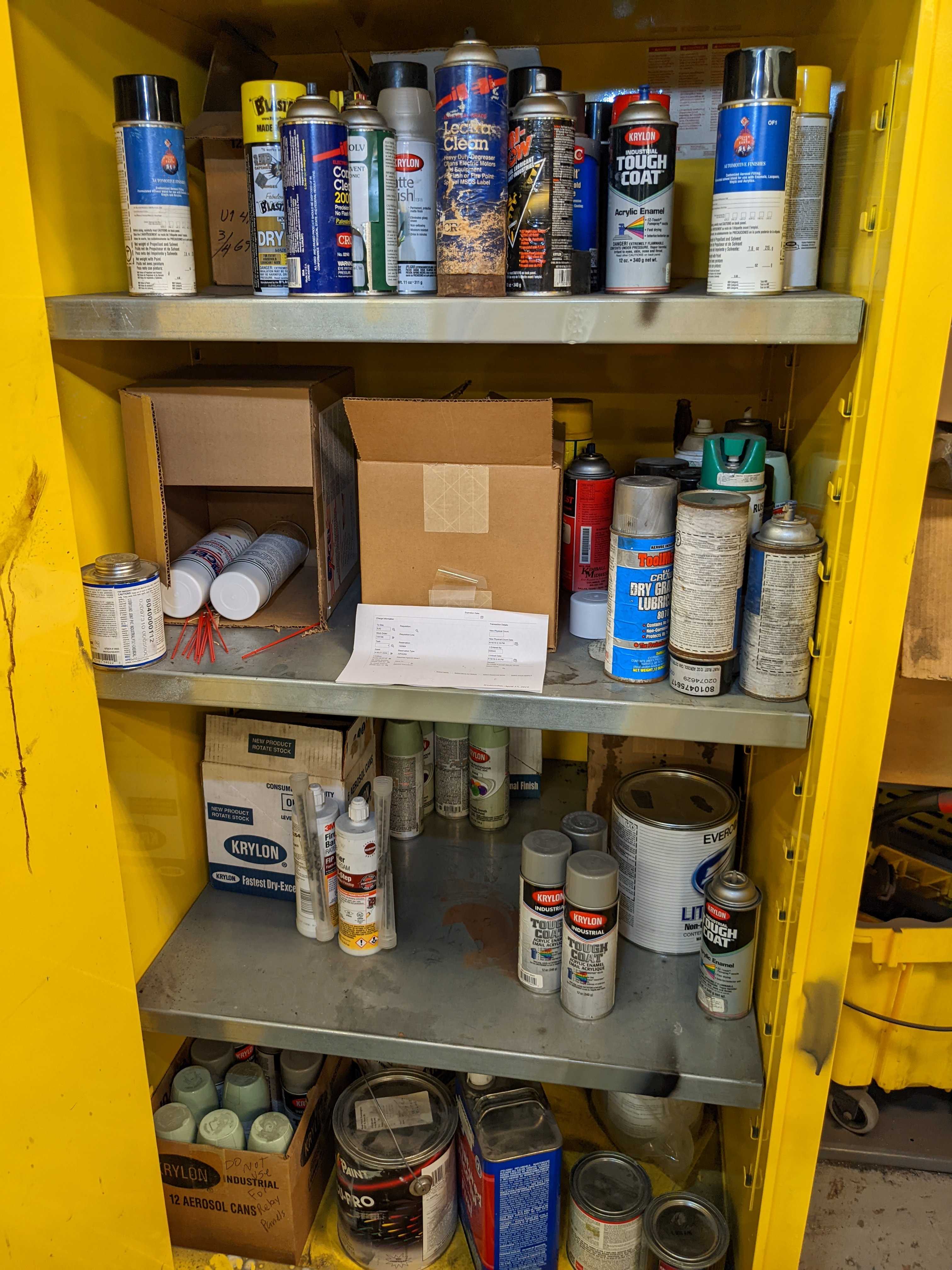 FIRE SAFETY CABINET WITH CONTENTS - SAFETY EQUIPMENT