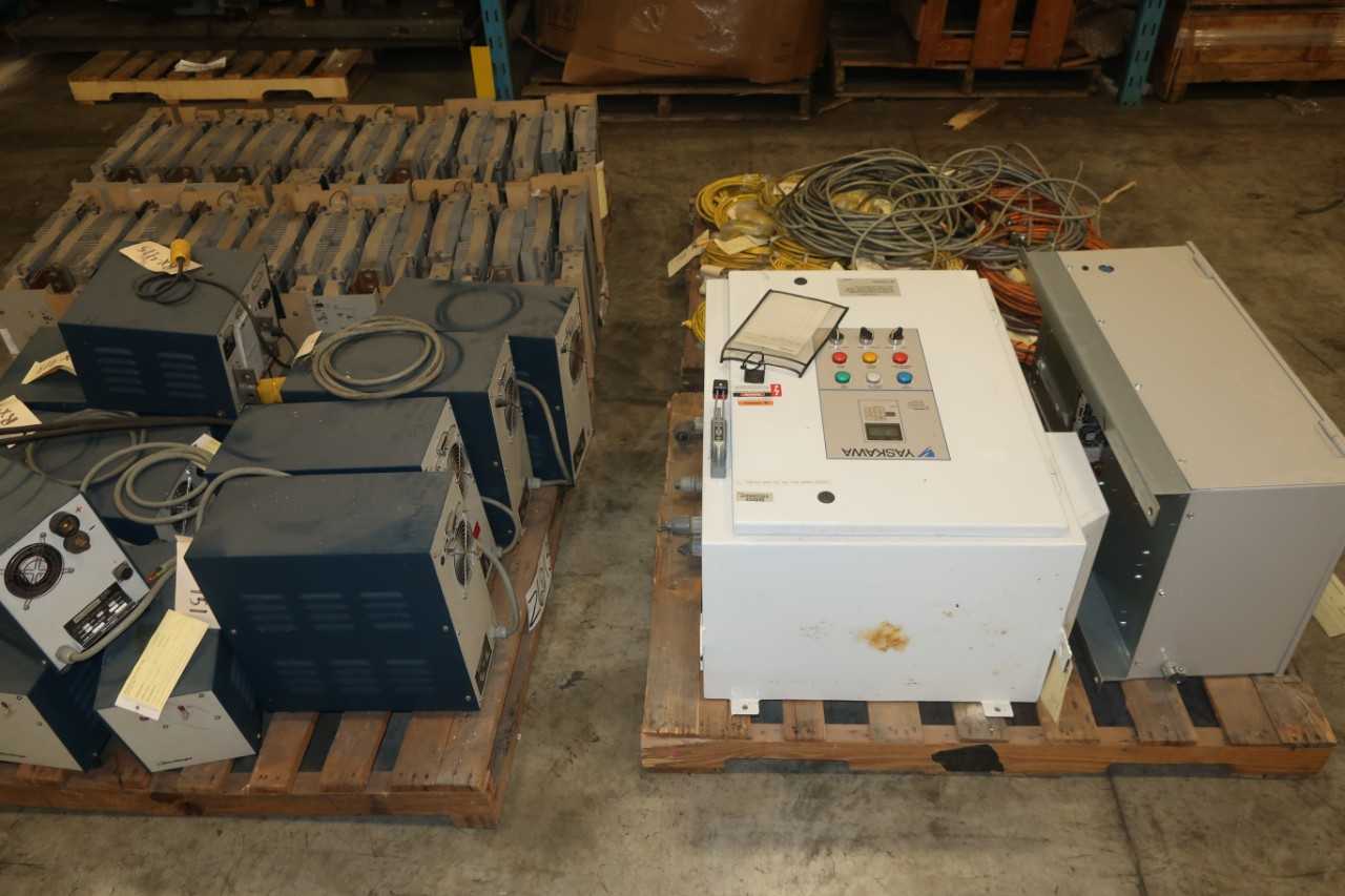 4 PALLETS OF ASSORTED ELECTRICAL EQUIPMENT - ELECTRICAL COMPONENTS