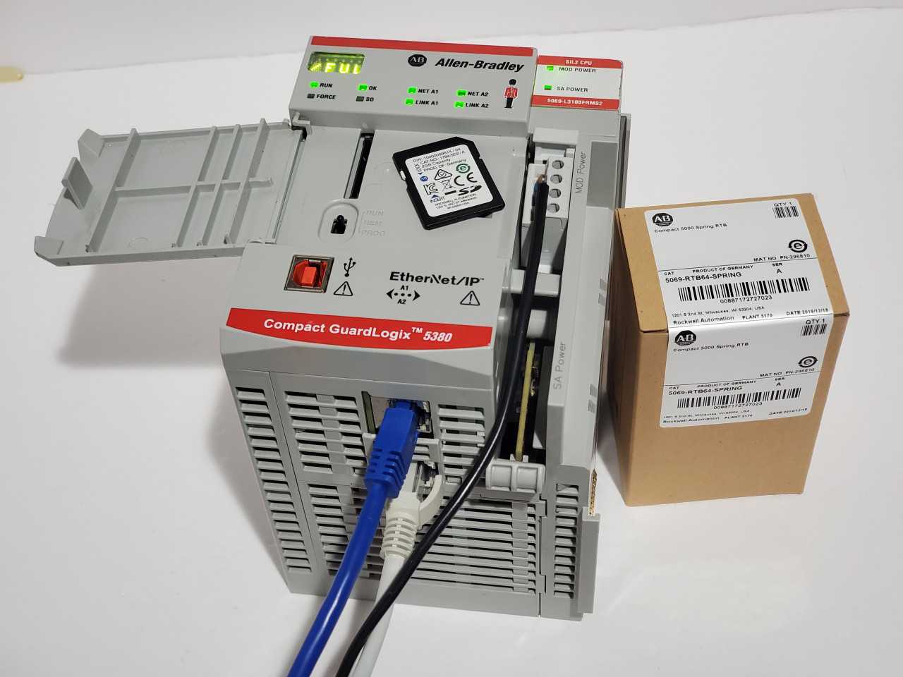 Allen Bradley CompactLogix 5069-L3100ERMS2 Plus Brand new 5069-RTB64 Spring - AUTOMATION & CONTROLS Allen Bradley CompactLogix 5069-L3100ERMS2 Plus Brand new 5069-RTB64 Spring - AUTOMATION & CONTROLS