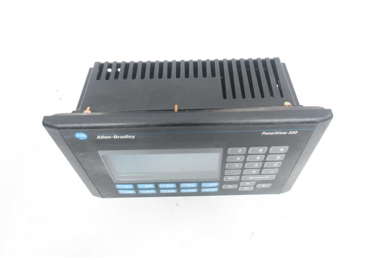 ALLEN BRADLEY 2711-K5A10 PANELVIEW 550 SER F OPERATOR INTERFACE - AUTOMATION & CONTROLS