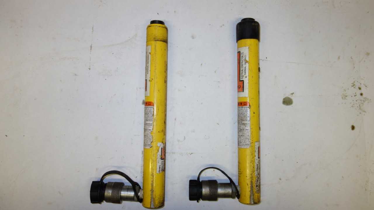 LOT OF 2 ENERPAC RC59 4.9 TON CAP, 9.13 STROKE GENERAL PURPOSE HYDRAULIC CYLINDER - ELECTRIC POWER TOOLS