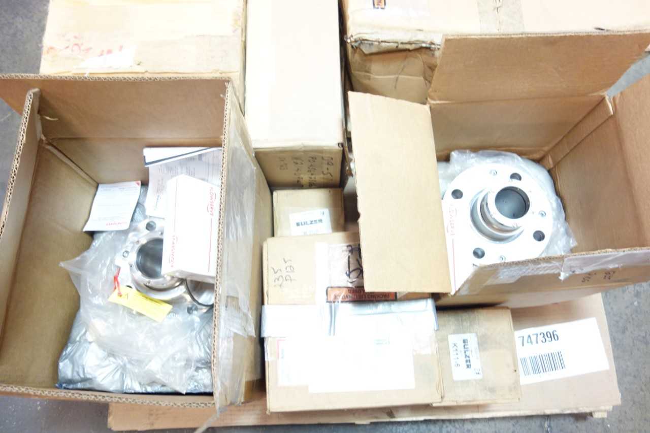 1 PALLET OF ASSORTED PUMP PARTS & ACCESSORIES- FLOWSERVE, INGERSOLL, SULZER - PUMPS