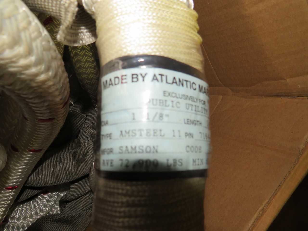 ATLANTIC MARINE PUBLIC UTILITY SAMSON 140' X 1 1/8" AMSTEEL ROPE - ELECTRIC POWER TOOLS