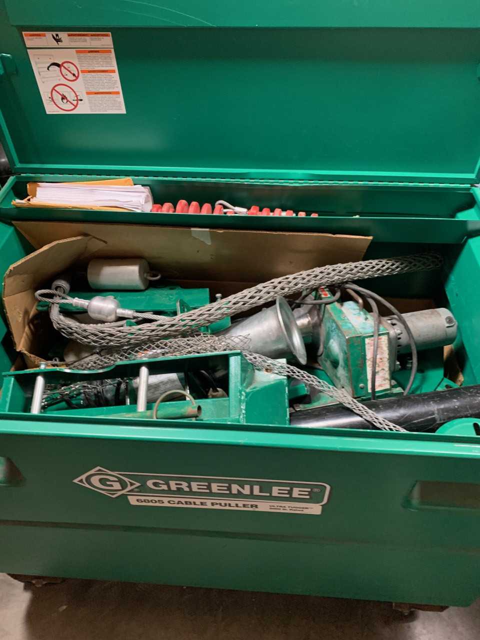 Green Lee 6805 Wire Puller / Tigger and Accessories - ELECTRIC POWER TOOLS