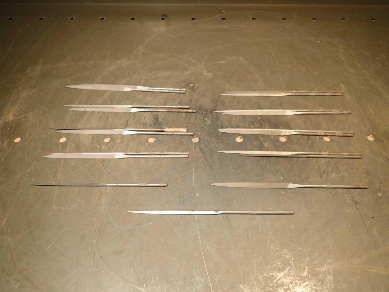 19 Pieces Falcon #6 Cut Barette Precision Swiss Pattern Die Makers Needle Files - MACHINING ACCESSORIES & TOOLING