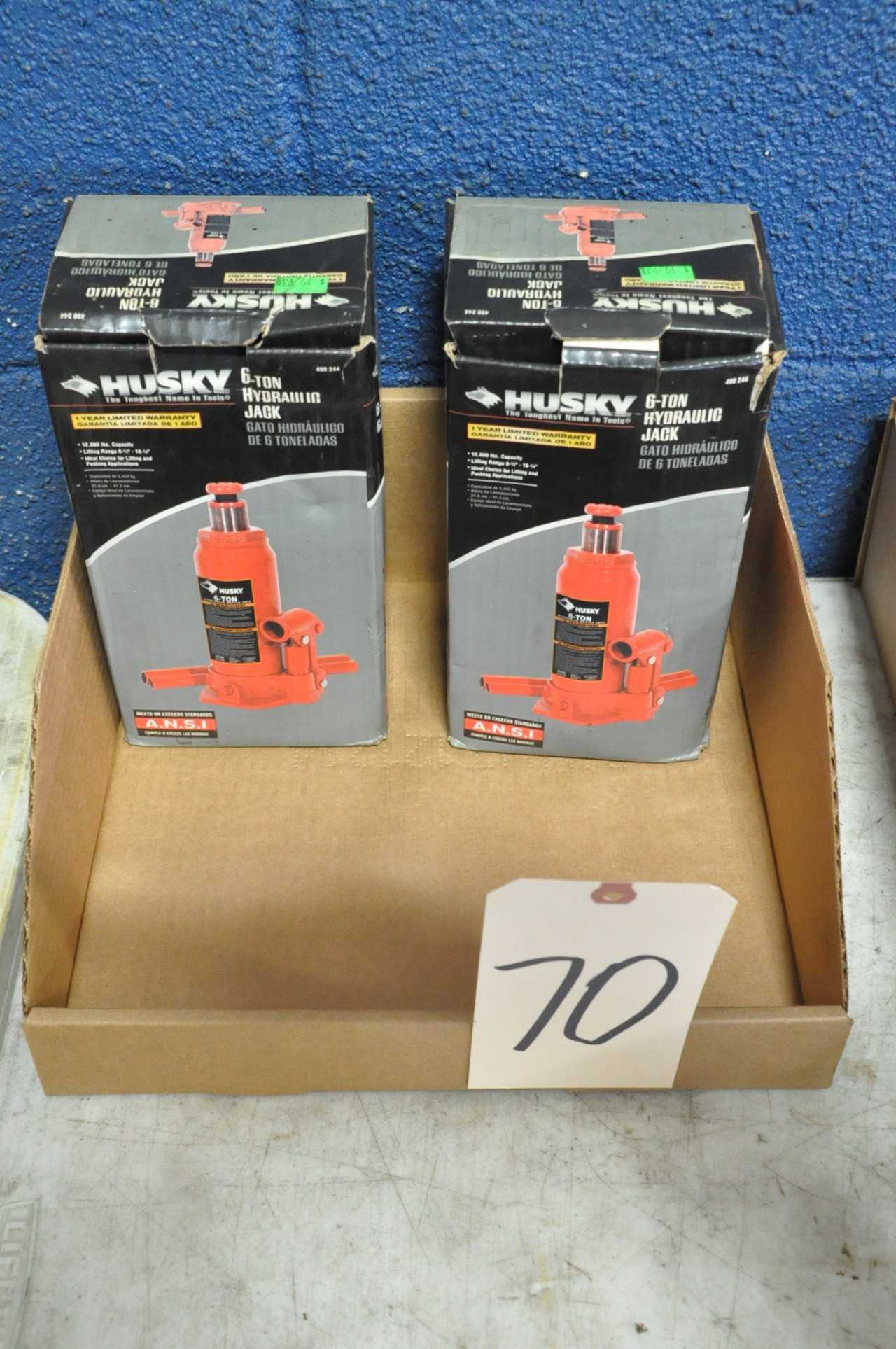Husky 6-Ton Hydraulic Bottle Jacks in 1 Box - ELECTRIC POWER TOOLS