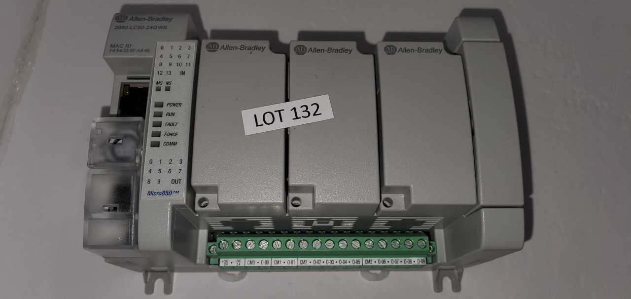 Allen Bradley Micro 850  2080-LC50-24QWB PLC - AUTOMATION & CONTROLS
