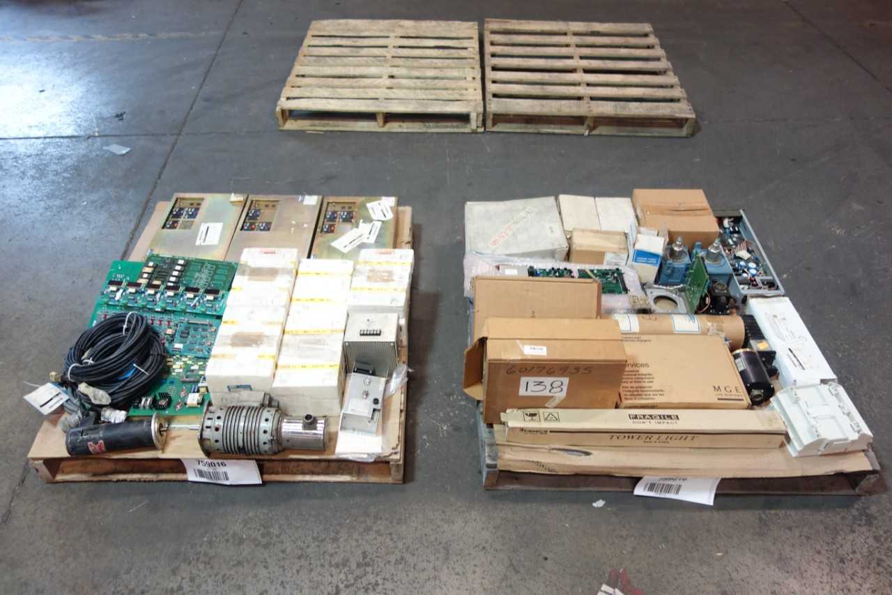 2 PALLETS OF ASSORTED ELECTRICAL AUTOMATION, CONTROL MODULES, DRIVES, MODULES, CIRCUIT BOARDS AND ACCESSORIES - ELECTRICAL COMPONENTS