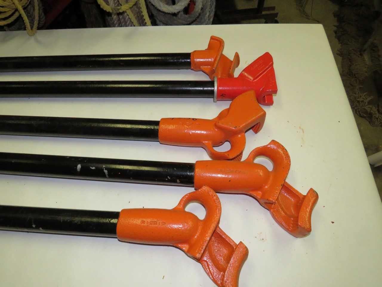 LOT OF 5 ASSORTED CONDUIT BENDER HICKEY - GREENLEE, RIDGID - HAND TOOLS