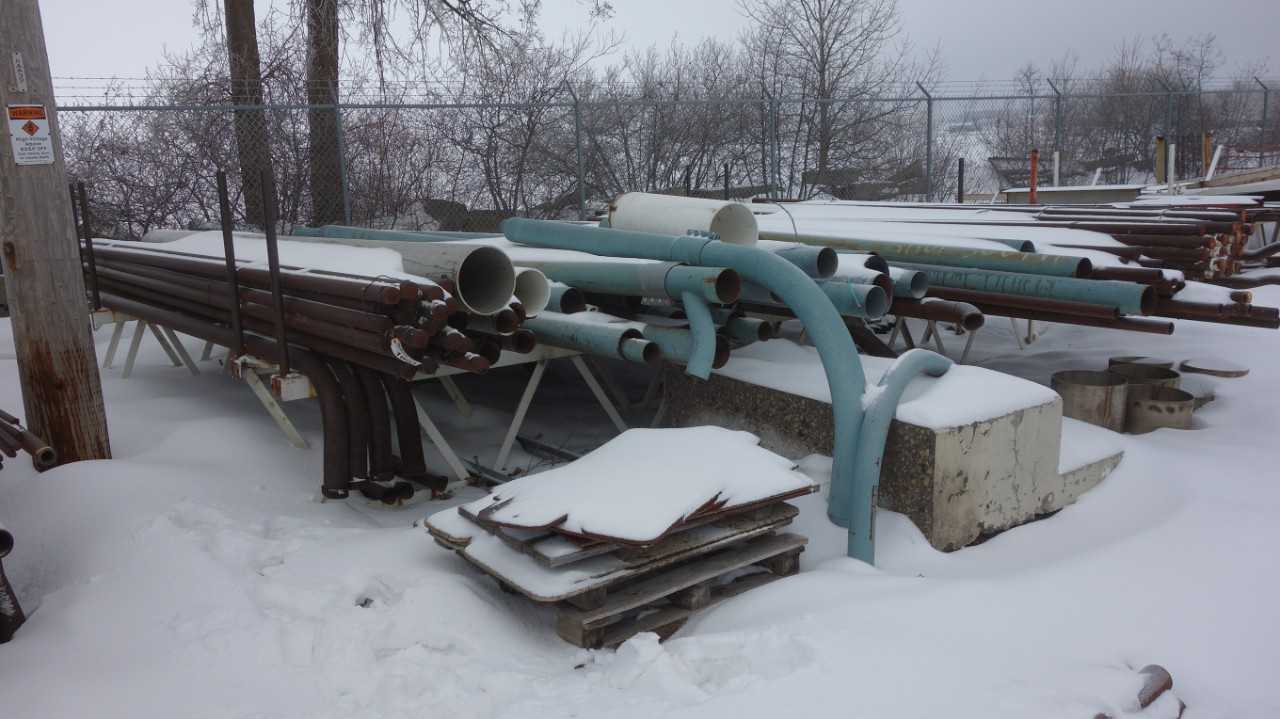 LOT OF ASSORTED STEEL REPLACEMENT PARTS, TUBING, PIPING, PIPES, BEAMS - MISCELLANEOUS