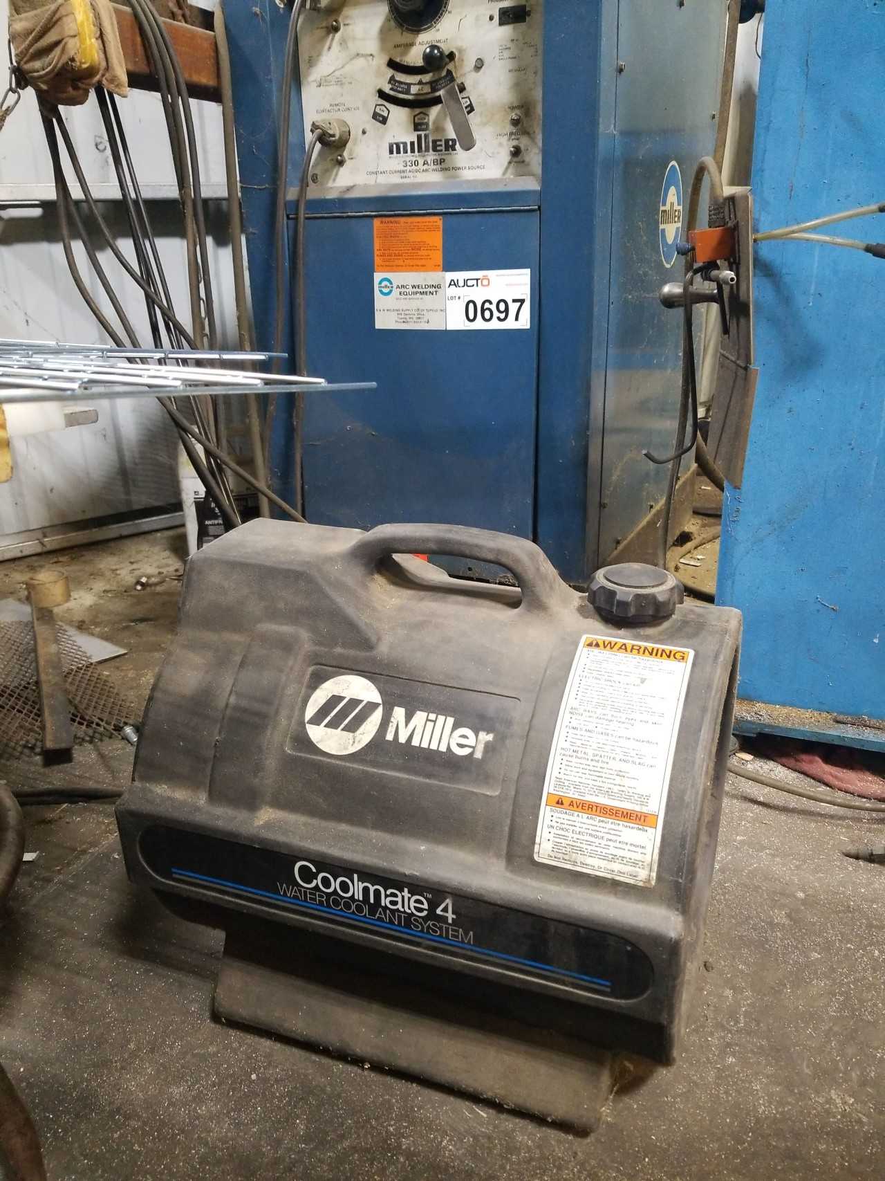 MILLER ARC WELDER WITH COOLMATE 4 WATER COOLANT SYSTEM - WELDING EQUIPMENT