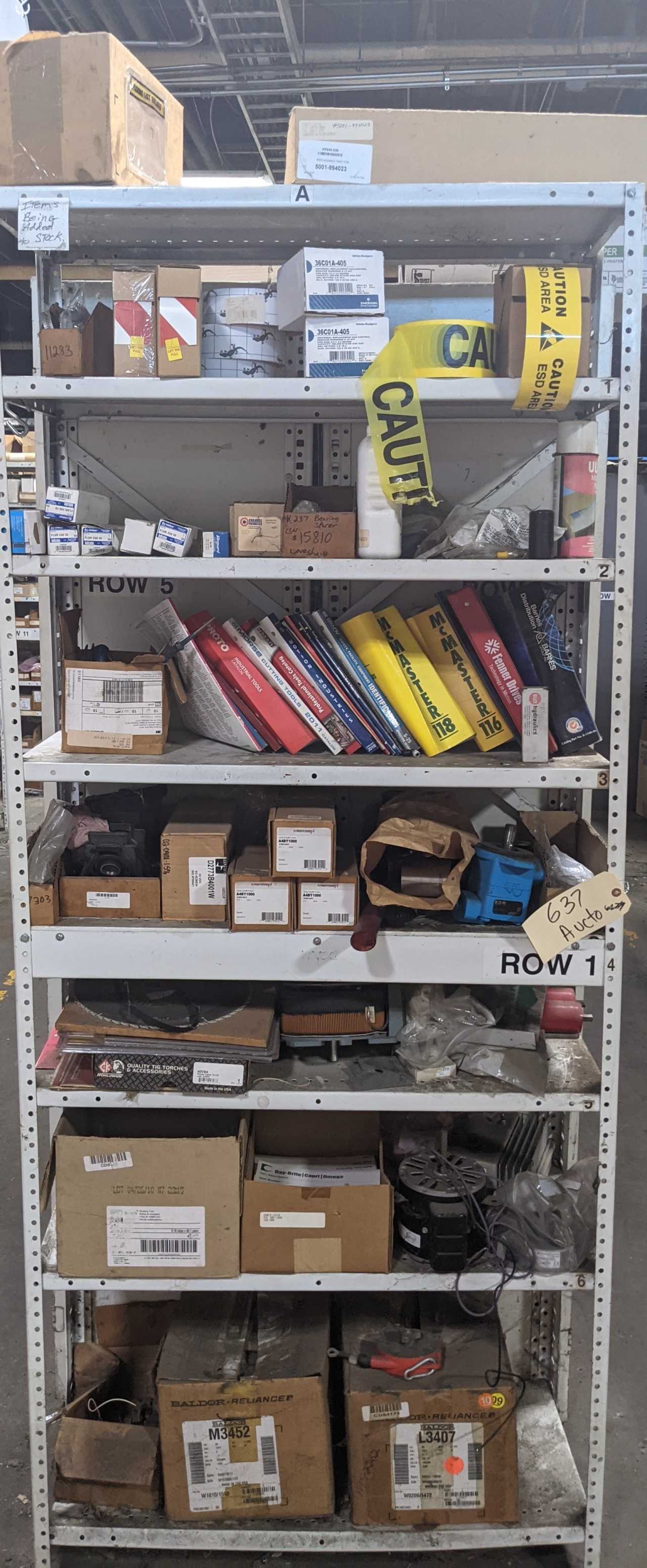 CONTENTS OF 6 SHELVES - MISCELLANEOUS