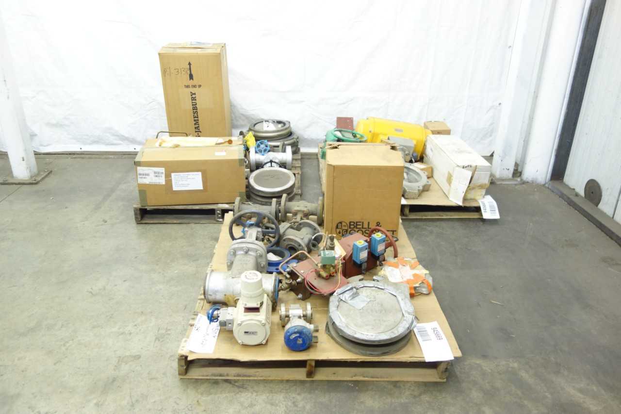3 PALLETS OF ASSORTED VALVES, PARTS AND ACCESSORIES - VALVES