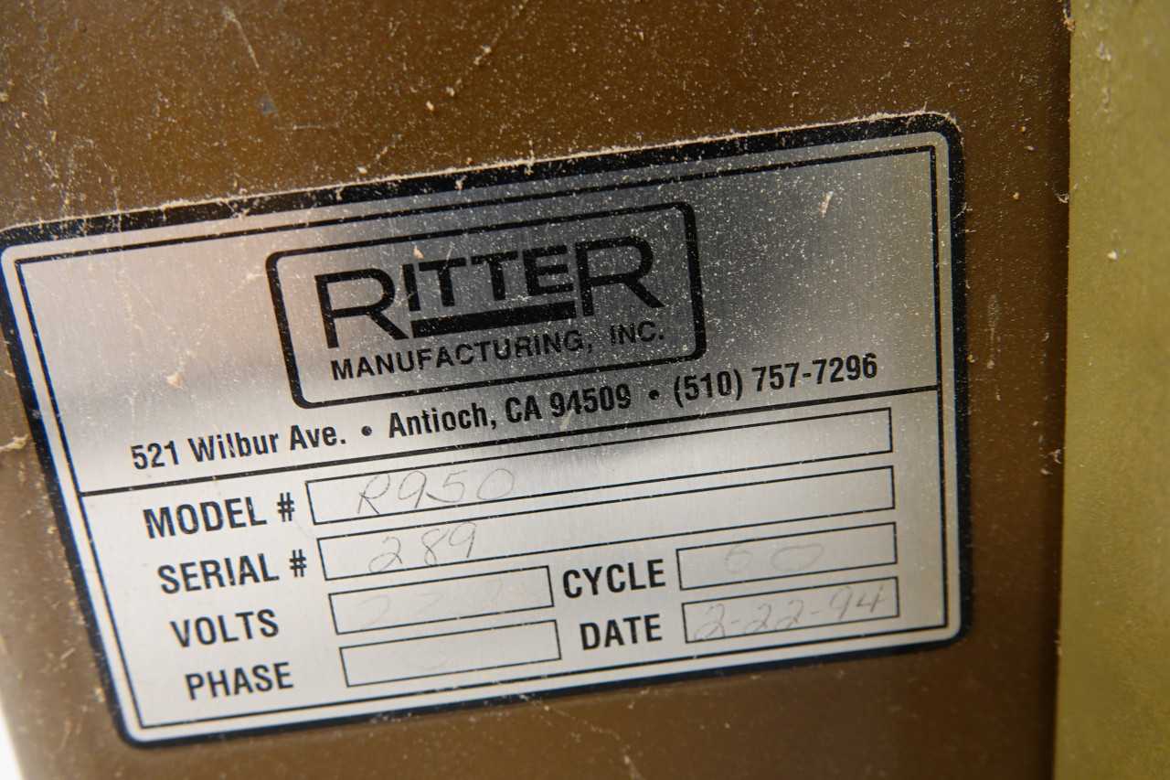1994 Ritter R950 Oscillating Edge Sander - MACHINING ACCESSORIES & TOOLING