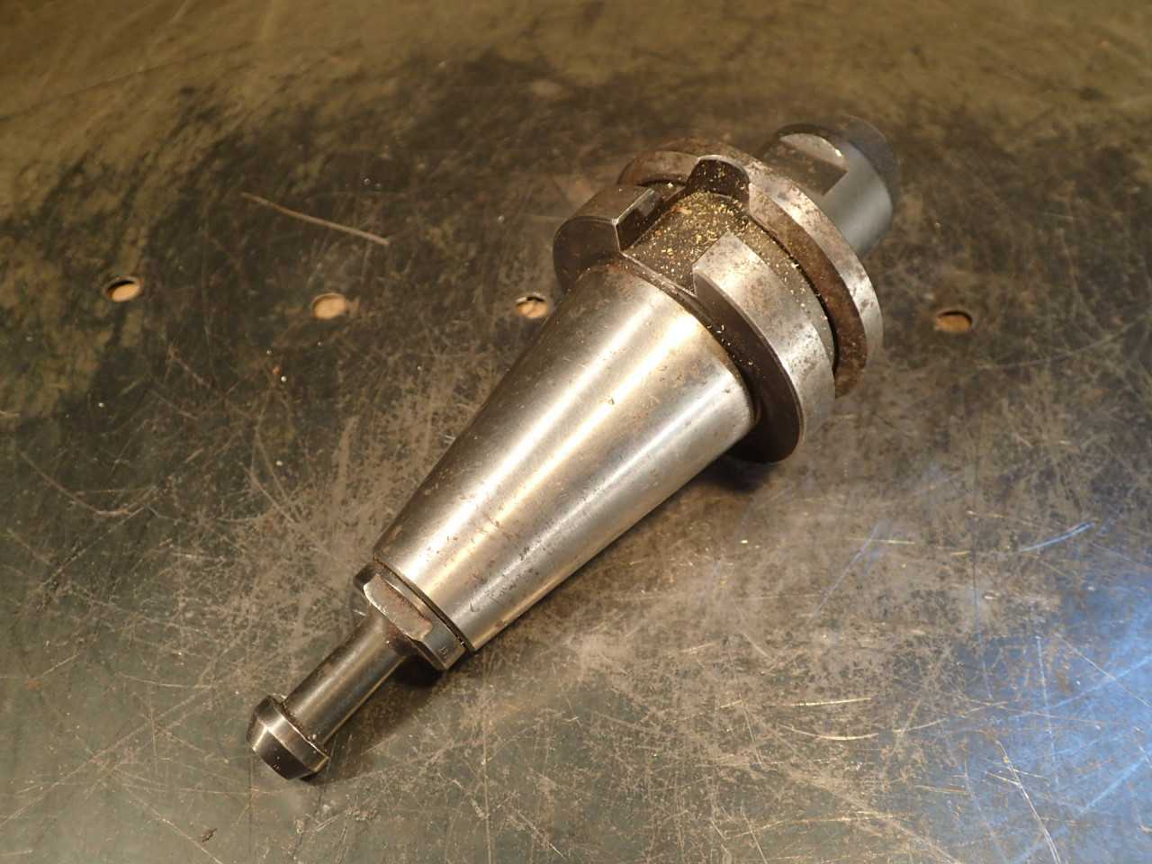 3/8" End Mill Tool Holder: 1-7/16" Extension BT-40 Taper Shank - MACHINING ACCESSORIES & TOOLING