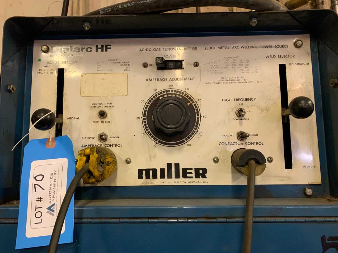 Miller Dial Arc Tig/gas welder - WELDING EQUIPMENT