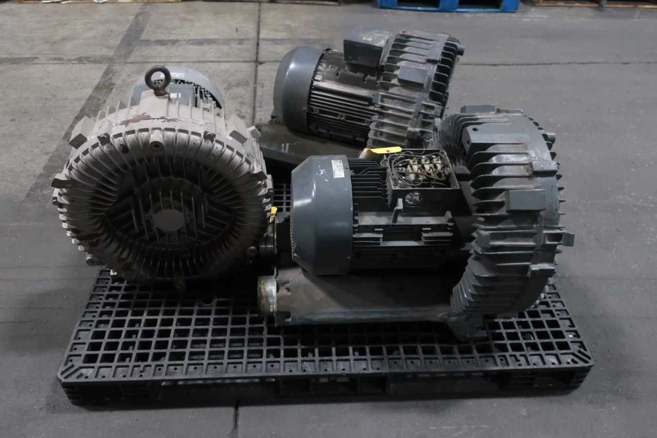 LOT OF 3 GARDNER DENVER REGENERATIVE BLOWERS, PARTS ONLY - BLOWER FAN