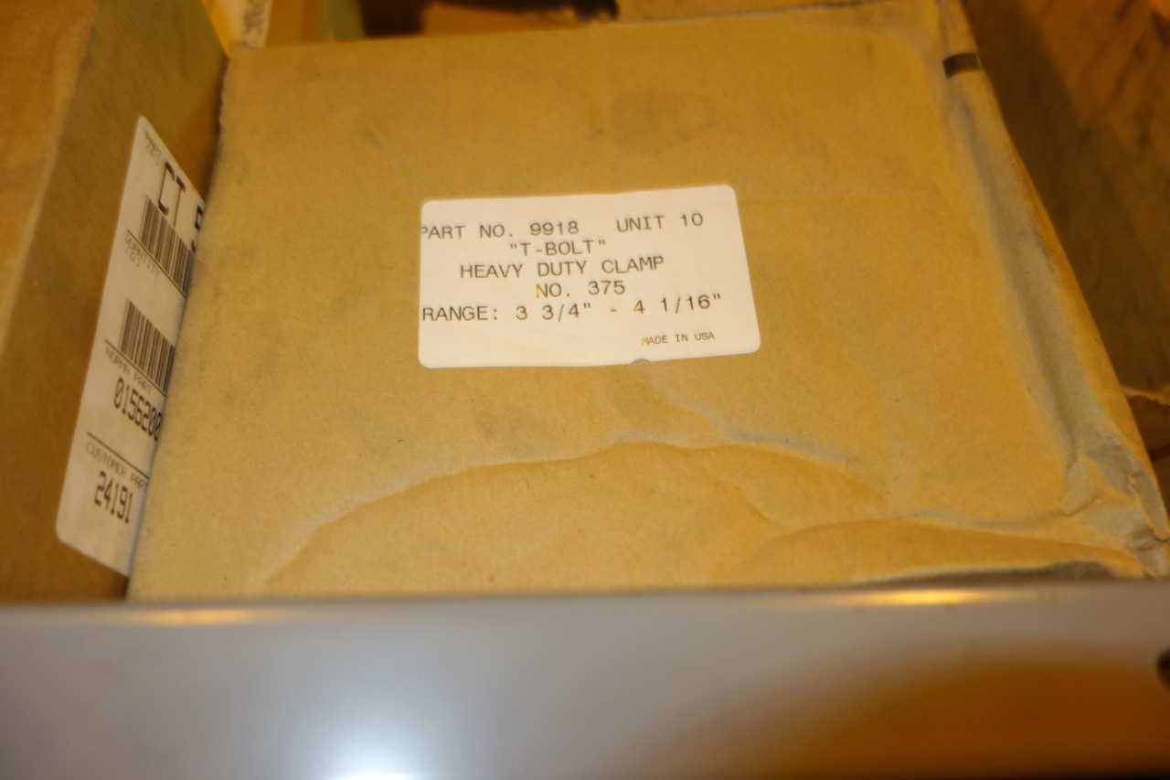 CONTENTS OF SHELVING, ASSORTED CLAMPS & ELBOWS - SHELVING