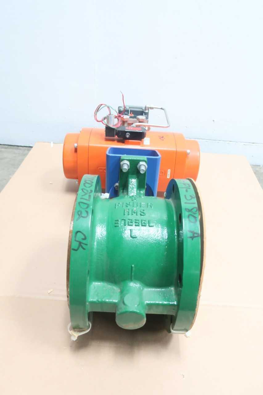 FISHER V150 VEE-BALL PNEUMATIC RPE0600U 150 STEEL FLANGED DVC6200 8IN CONTROL VALVE - CONTROL VALVE