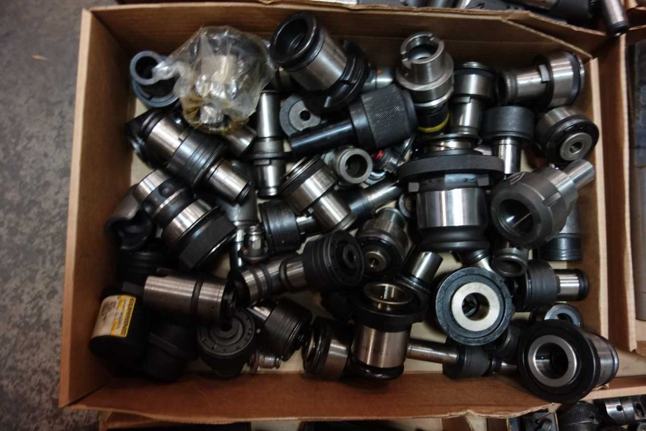 LOT OF ASSORTED QUICK CHANGE ADAPTERS - BILZ - MACHINING ACCESSORIES & TOOLING