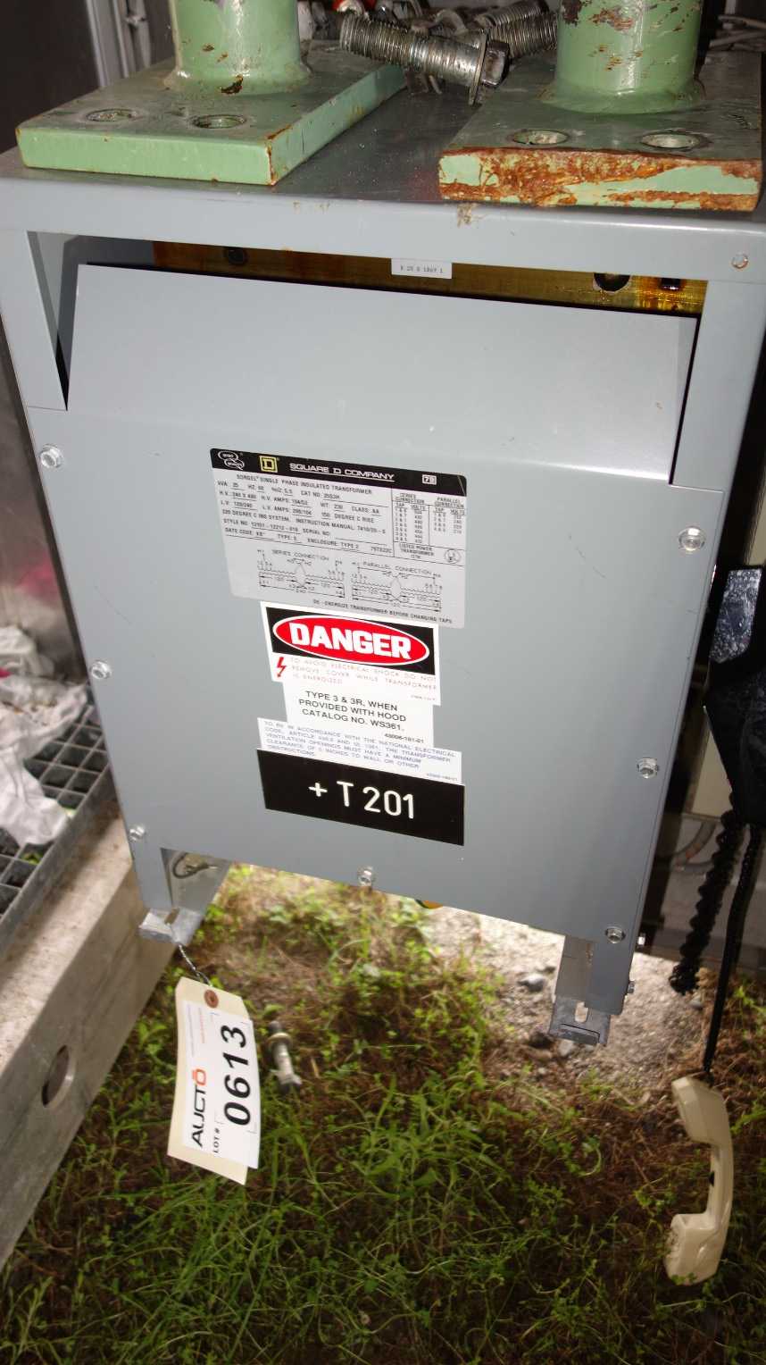 SQUARE D 25S3H 25KVA 480/120V-AC TRANSFORMER - CONTROL TRANSFORMERS