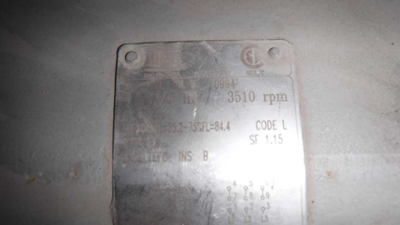 7 HP 3510 RPM 80L Frame WEG Saw Arbor Motor - MISCELLANEOUS