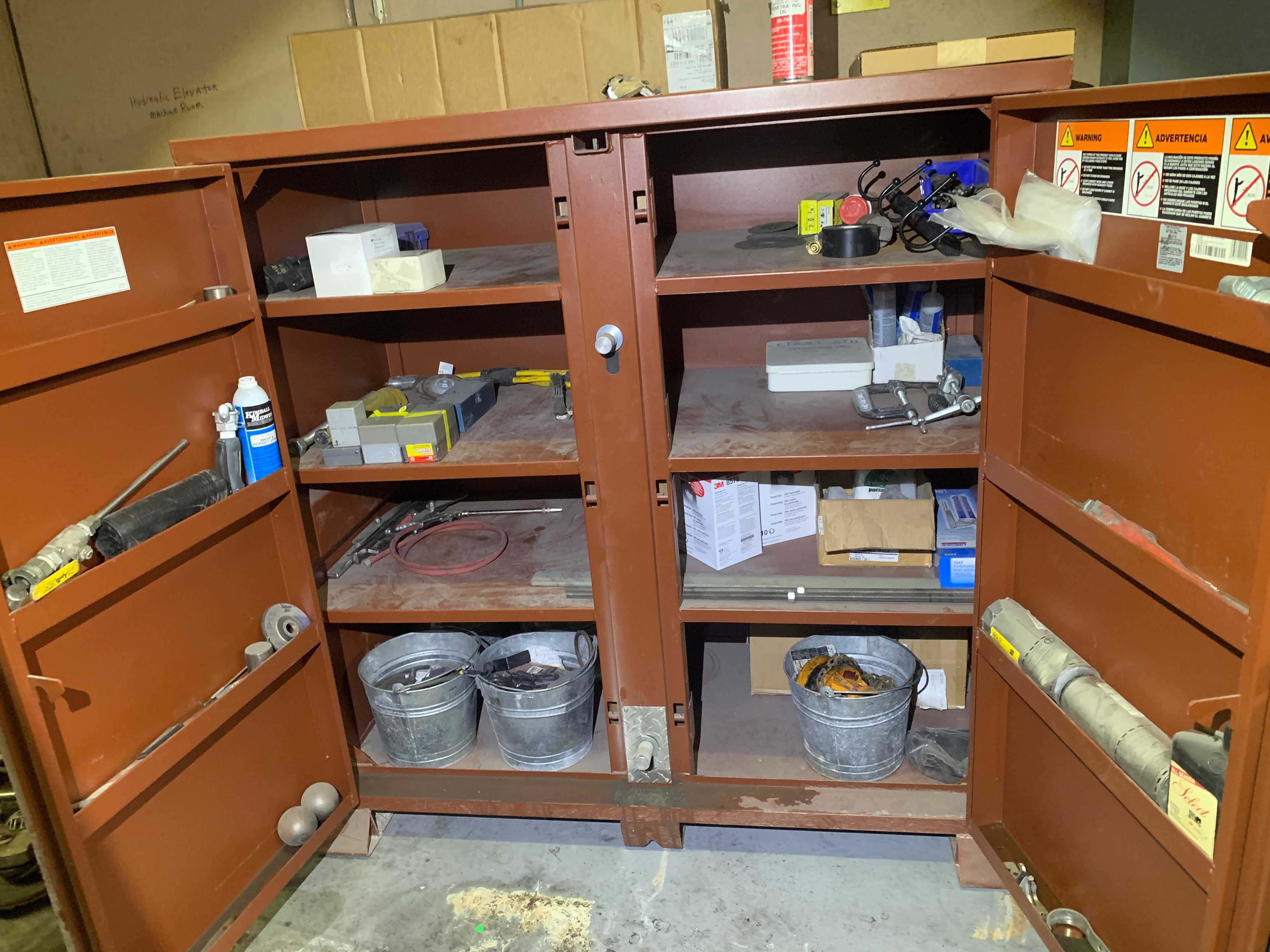 CABINET WITH CONTENTS - INDUSTRIAL PARTS