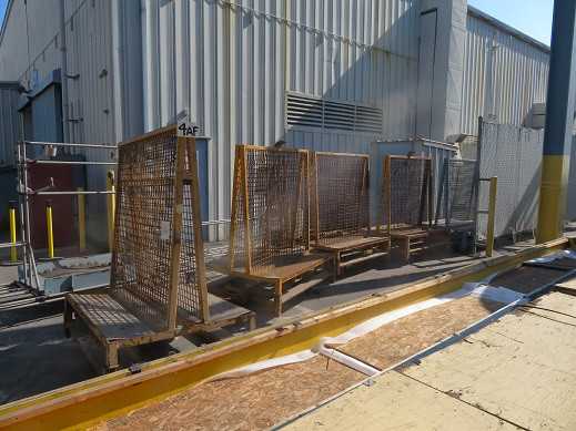 A Frame Carts on wheels, (8) each as lot - ROLLING CARTS