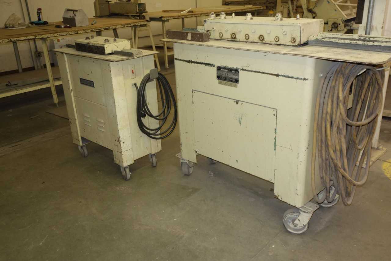 Lot of 2 Lockformer 16 GA and 22 GA Metalworking Forming Machine - MACHINING EQUIPMENT