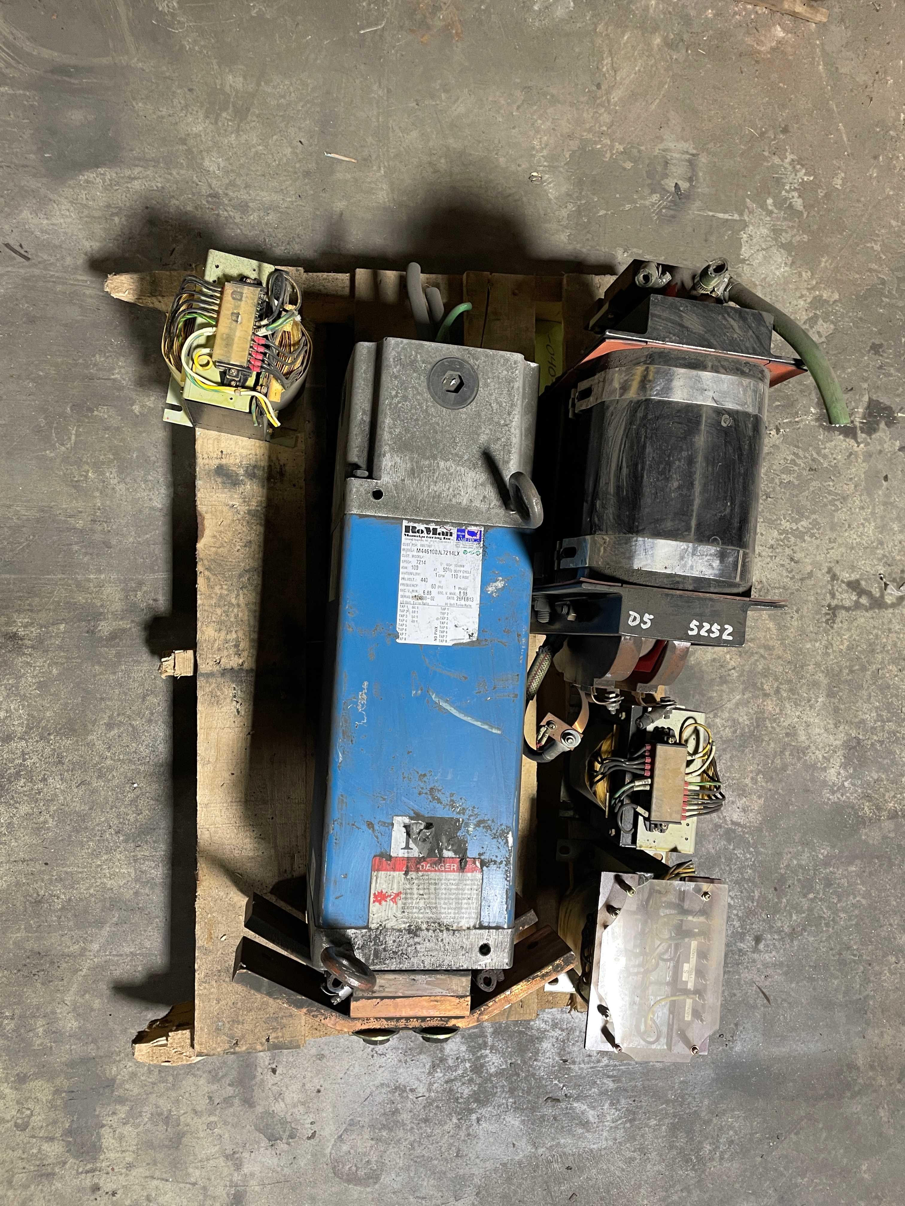 Pallet of Roman / Fujitsu / Kowa Denso 575VA-100kVA Transformers - QTY 5 - POWER TRANSFORMERS