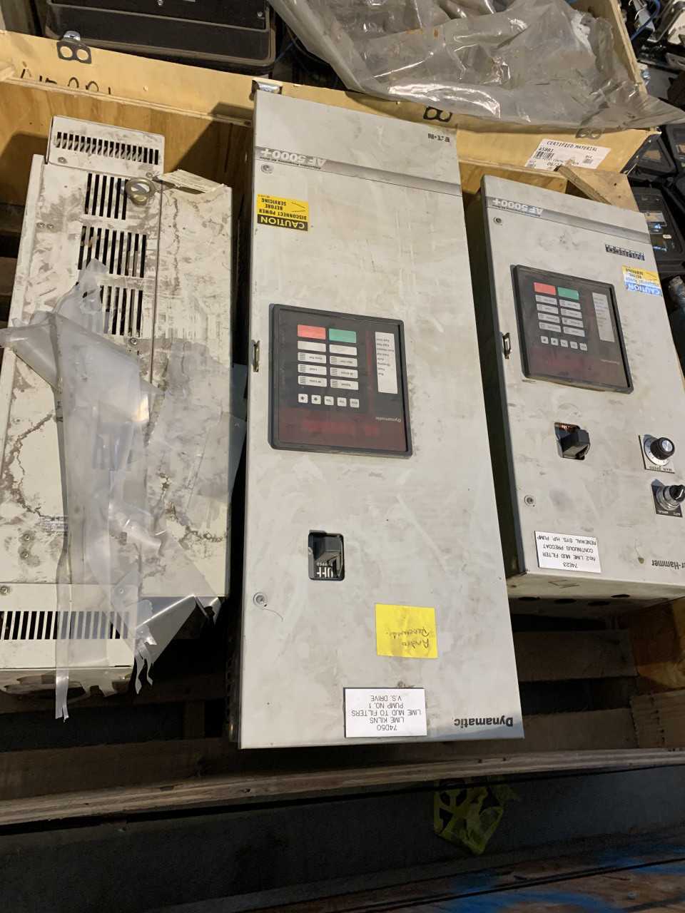 LOT OF 3 CUTLER-HAMMER AF 5000+ AND MAGNETEK MOTOR DRIVES - MOTOR DRIVES